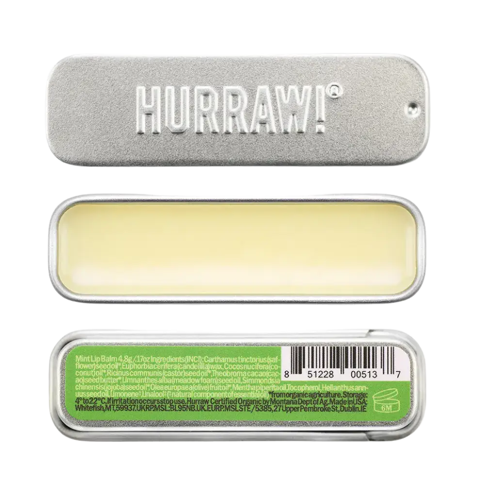 Hurraw! Slider Tin Lip Balm Mint