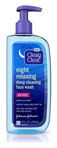 Clean & Clear Night Relaxing Oil-Free Deep Cleaning Face Wash