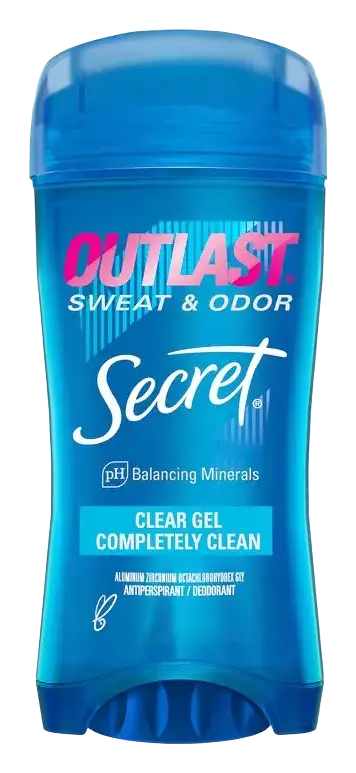 Secret Outlast Clear Gel Antiperspirant Deodorant Completely Clean