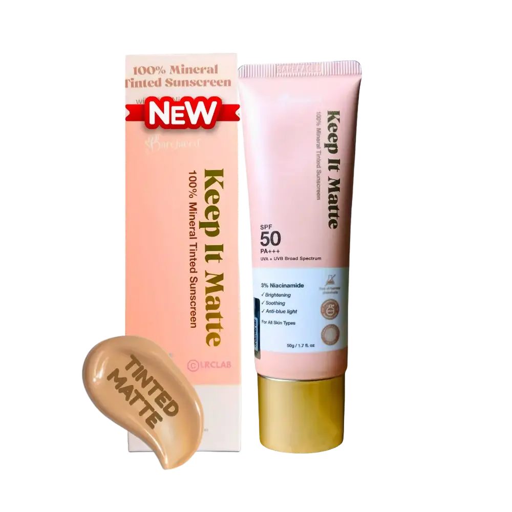 Barefaced Ph Keep It Matte 100% Mineral Tinted Sunscreen SPF 50 PA+++