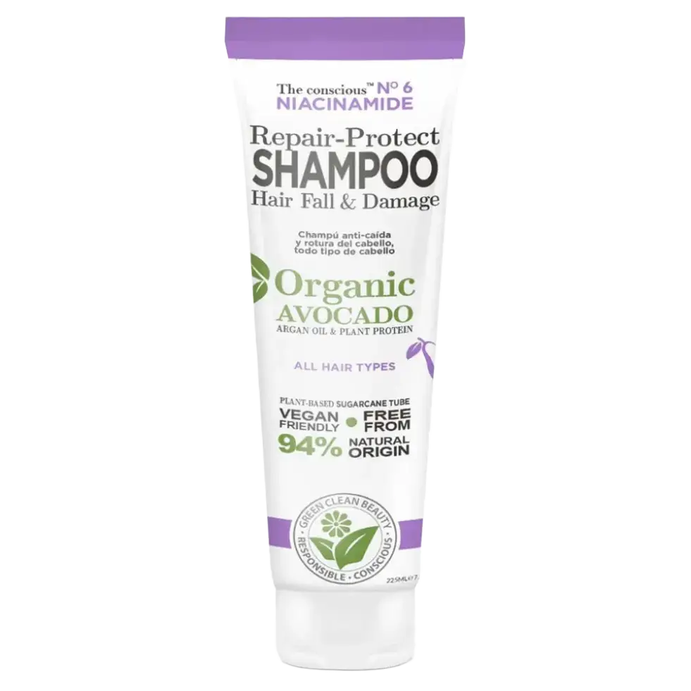 Biovène Barcelona The Conscious Niacinamide Repair-Protect Shampoo Hair Fall & Damage Organic Avocado