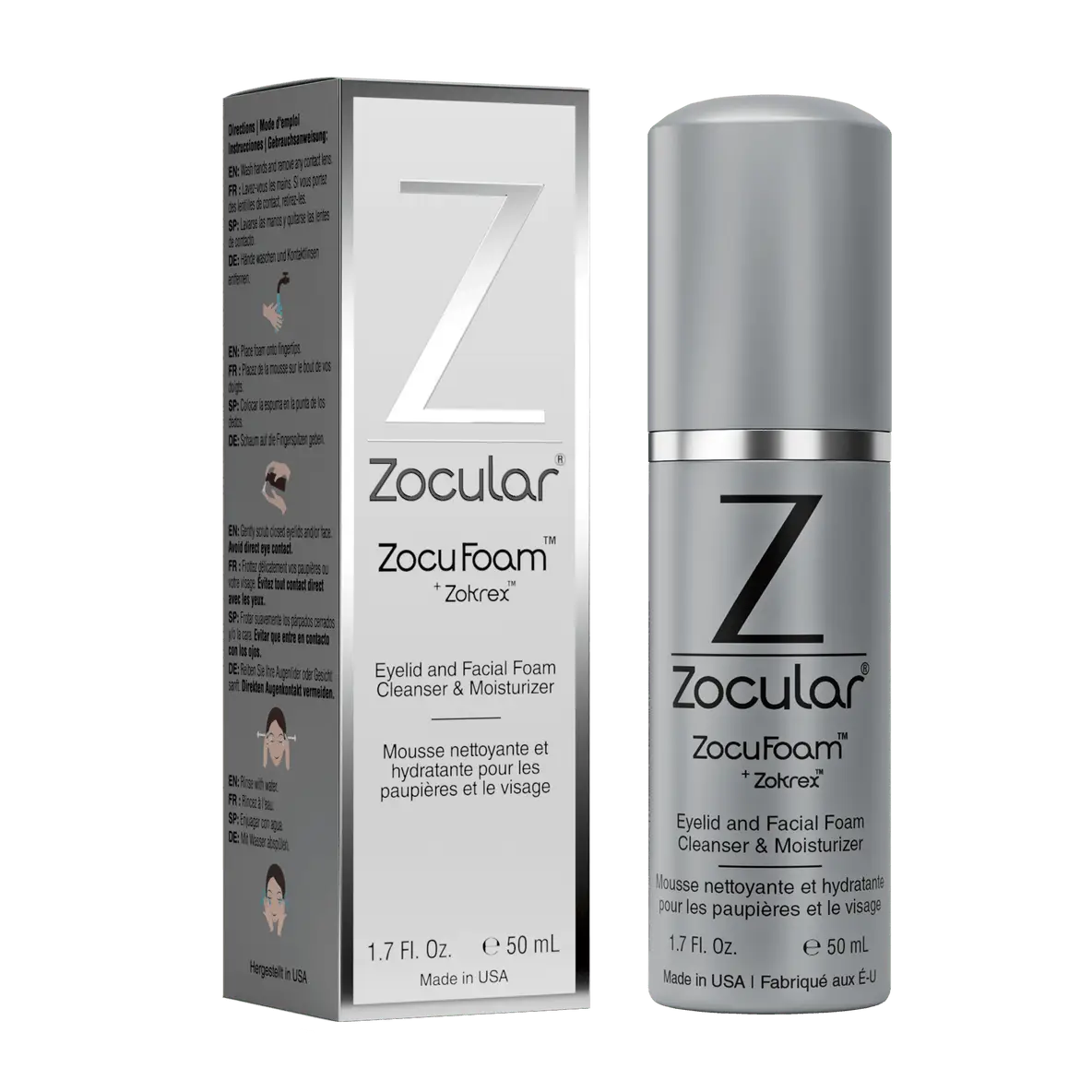 Zocular Zocufoam Eyelid And Facial Foam