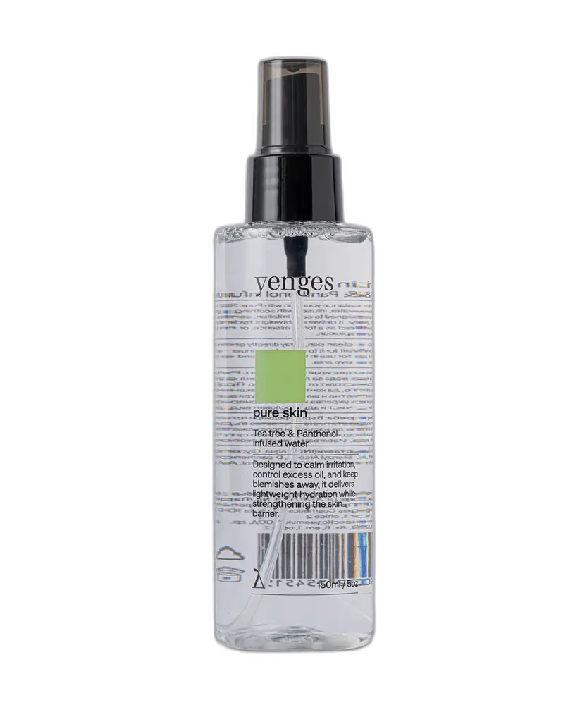 Yenges Pure Skin Tea Tree & Panthenol Infused Water