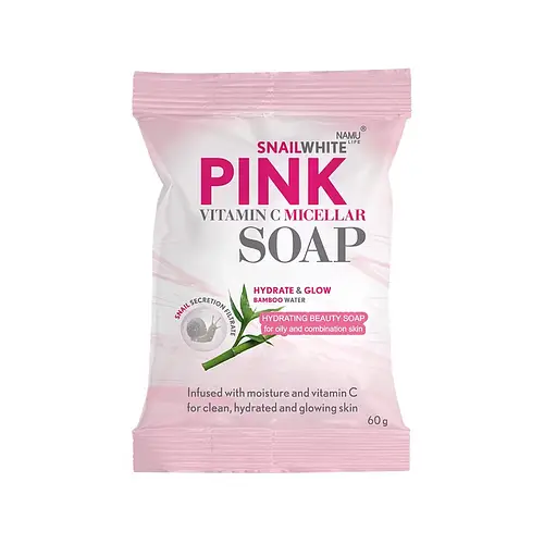 Snail White Pink Vitamin C Micellar Soap