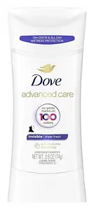 Dove Advanced Care Invisible Antiperspirant Deodorant Stick Sheer Fresh