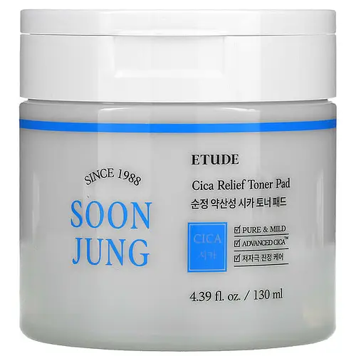 Etude House Soon Jung Cica Toner Pad