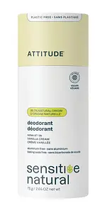 ATTITUDE Sensitive Natural Plastic-Free Deodorant Vanilla Cream