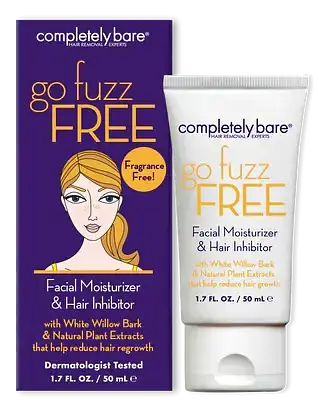 Completely Bare Go Fuzz Free Facial Moisturizer & Hair Inhibitor