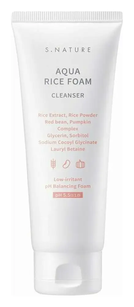 S.NATURE Aqua Rice Foam Cleanser
