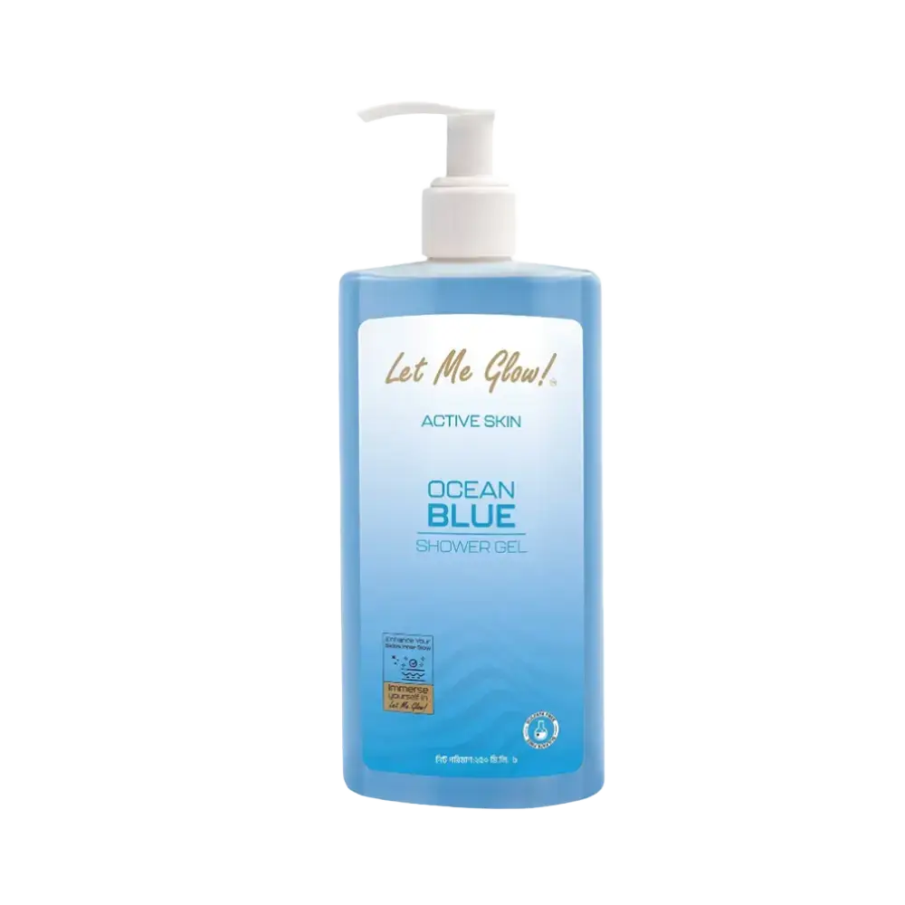 Let Me Glow Ocean Blue Shower Gel