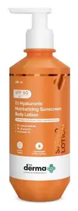 The Derma Co 1% Hyaluronic Moisturizing Sunscreen Body Lotion SPF 50