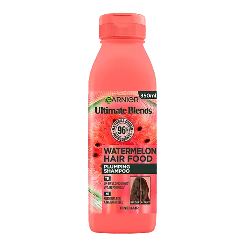 Garnier Ultimate Blends Plumping Hair Food Watermelon Shampoo UK