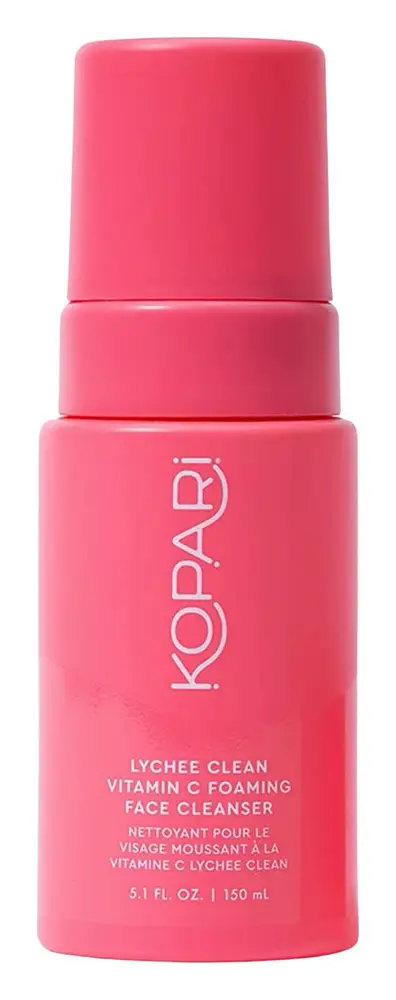 Kopari Lychee Clean Vitamin C Foaming Face Cleanser with Vitamin C, Vitamin B5, & Allantoin