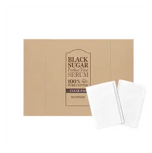 Skinfood Black Sugar Perfect First Serum 100% Pure Cotton Clear Pad