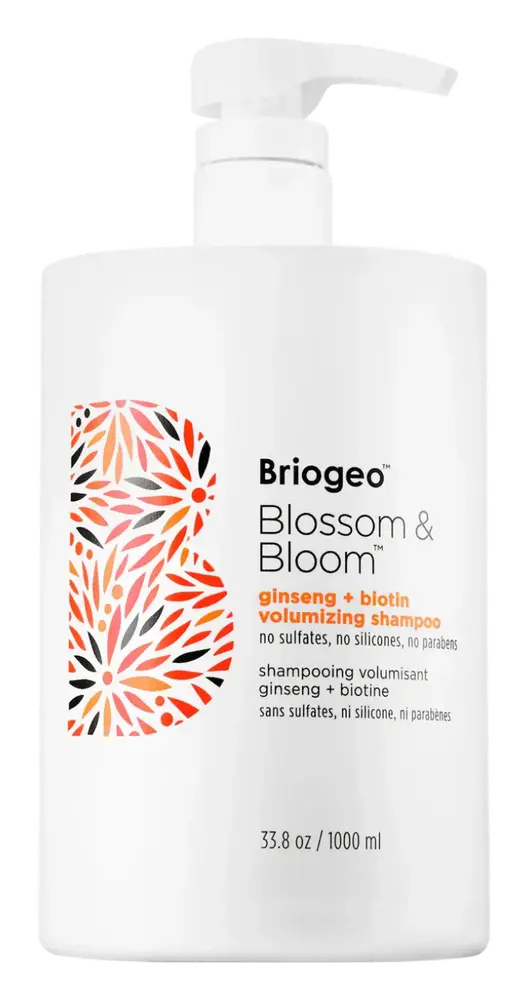 BrioGeo Blossom & Bloom Ginseng + Biotin Hair Volumizing Shampoo