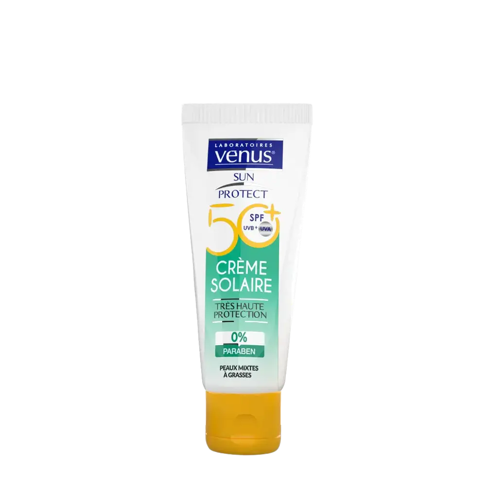 laboratoires venus Crème Solaire Tres Haute Protection SPF 50+ Peaux Mixtes A Grasses