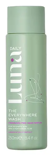 Luna Daily The Fragrance Free Everywhere Wash - pH Balanced Body Wash With Prebiotics + Vitamins C & E