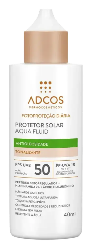 Adcos Protetor Solar Aqua Fluid SPF 50 Tonalizante