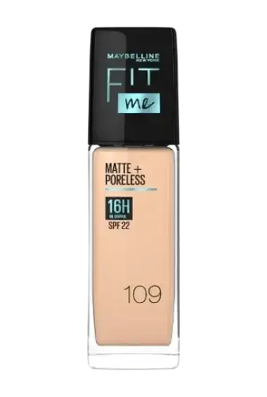 Maybelline Fit Me Matte & Poreless Foundation 109 Light Ivory (Malaysia)