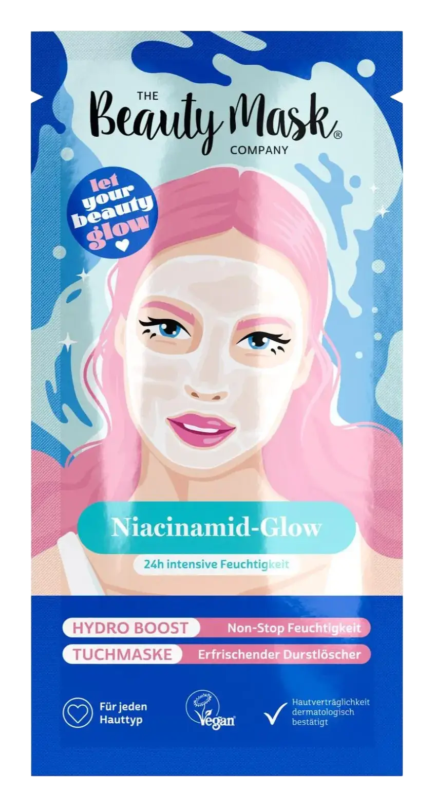 The Beauty Mask Company Niacinamid-Glow Hydro Boost Tuchmaske