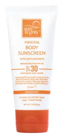 Suntegrity Unscented Mineral Sunscreen for Body Broad Spectrum SPF 30