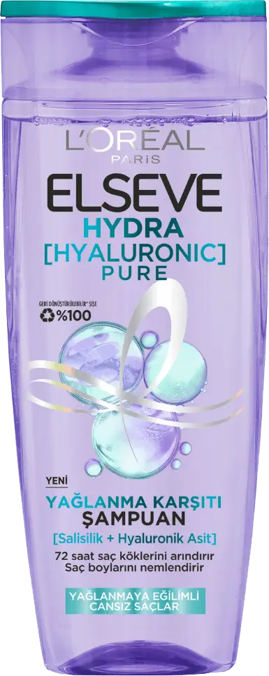 L'Oreal Elvive Hydra Hyaluronic Pure Shampoo Türkiye