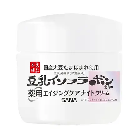 SANA Nameraka Honpo Medicinal Wrinkle Night Cream White 50g