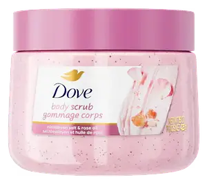 Dove Body Scrub Himalayan Salt & Rose Oil