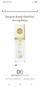 DB Cosmetics Gold Elixir Priming Potion