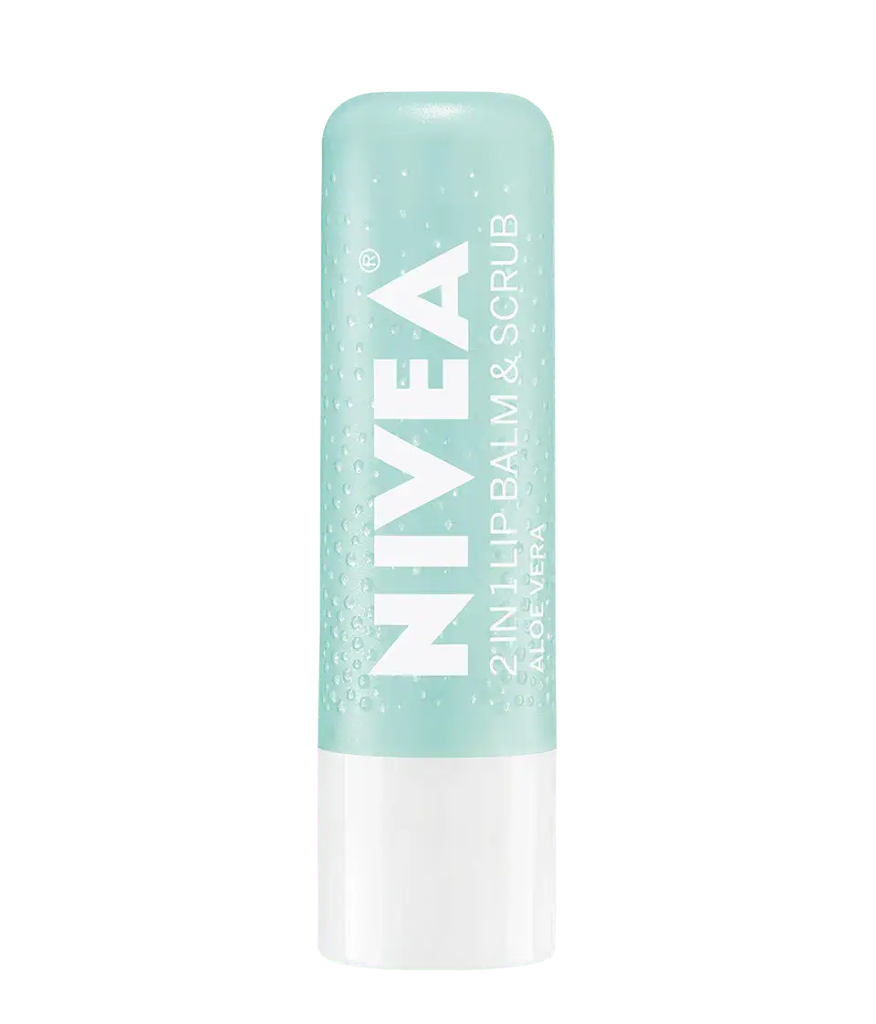 Nivea 2 In 1 Lip Balm And Scrub Aloe Vera