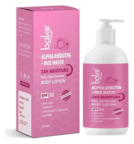 Bake Alpha Arbutin + Rice Water Body Lotion SPF 30
