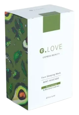 G.LOVE Night Face Mask Mint Avocado
