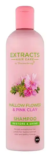 Superdrug Extracts Shampoo Mallow Flower & Pink Clay