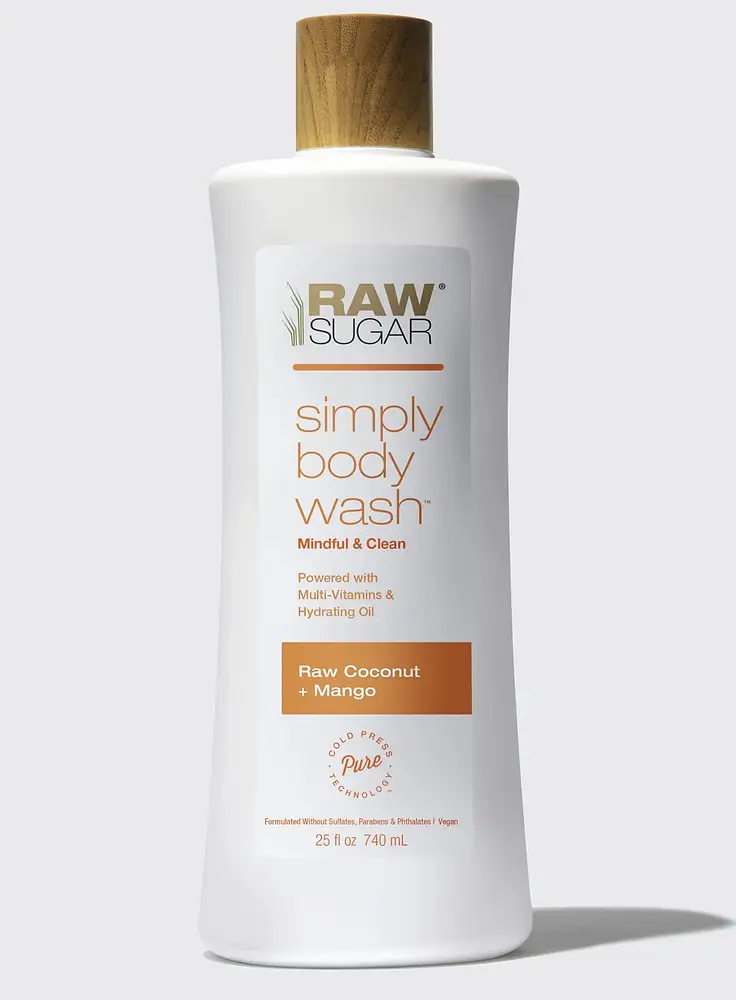 Raw Sugar Simply Body Wash Raw Coconut + Mango
