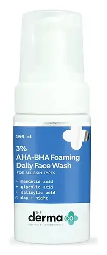 The Derma Co 3% AHA+BHA Foaming Daily Face Wash