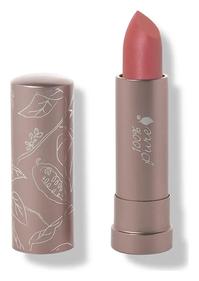 100% Pure Fruit Pigmented Cocoa Butter Matte Lipstick Pink Canyon