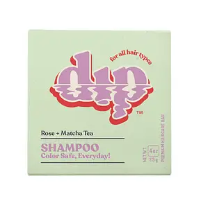 dip Color Safe Shampoo Bar for Every Day Rose & Matcha Tea