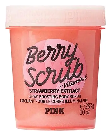 Victoria’s Secret Pink Body Scrub Strawberry Extract Glow-Boosting