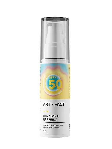 Art & Fact SORB M 10% + SORB S 2% + Ethylhexyl Methoxycinnamate 3,5% + Ethylhexyl Triazone 2% Emulsion SPF 50+