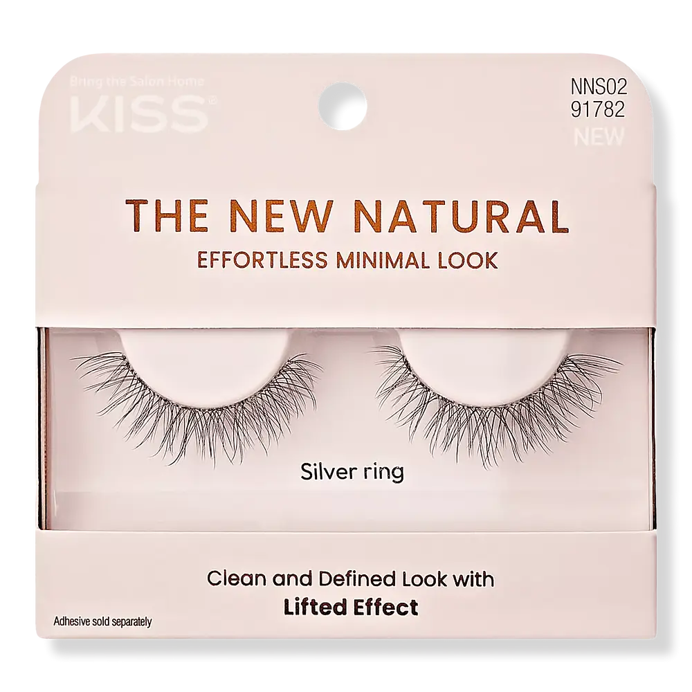 Kiss The New Natural False Eyelashes Silver Ring