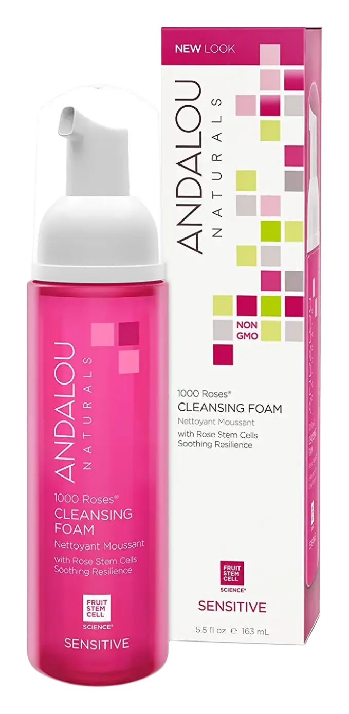 Andalou Naturals 1000 Roses Cleansing Foam