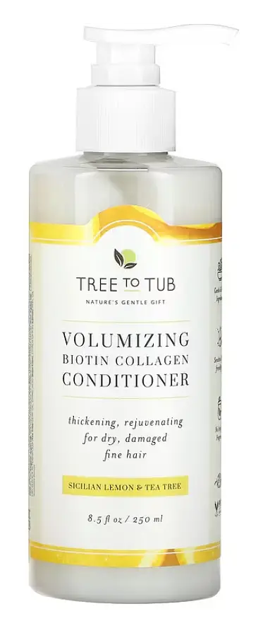 Tree to Tub Volumizing Biotin Collagen Conditioner Sicilian Lemon & Tea Tree