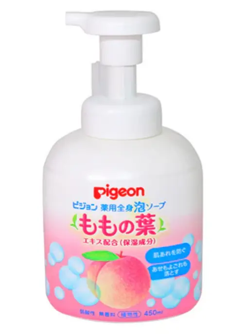 Pigeon Medicated Whole-Body Foaming Soap Peach Leaf