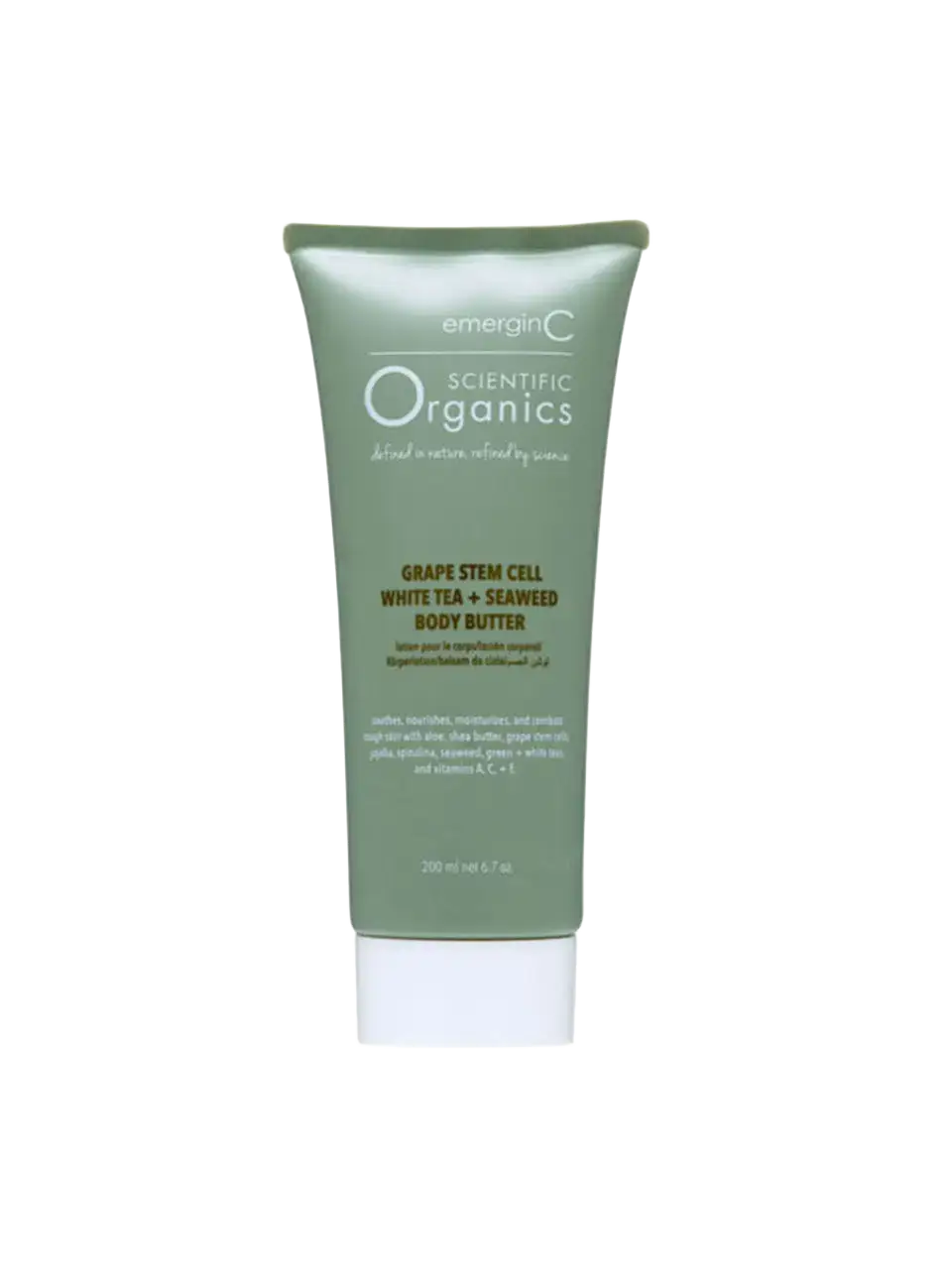EmerginC Scientific Organics Grape Stem Cell White Tea + Seaweed Body Butter
