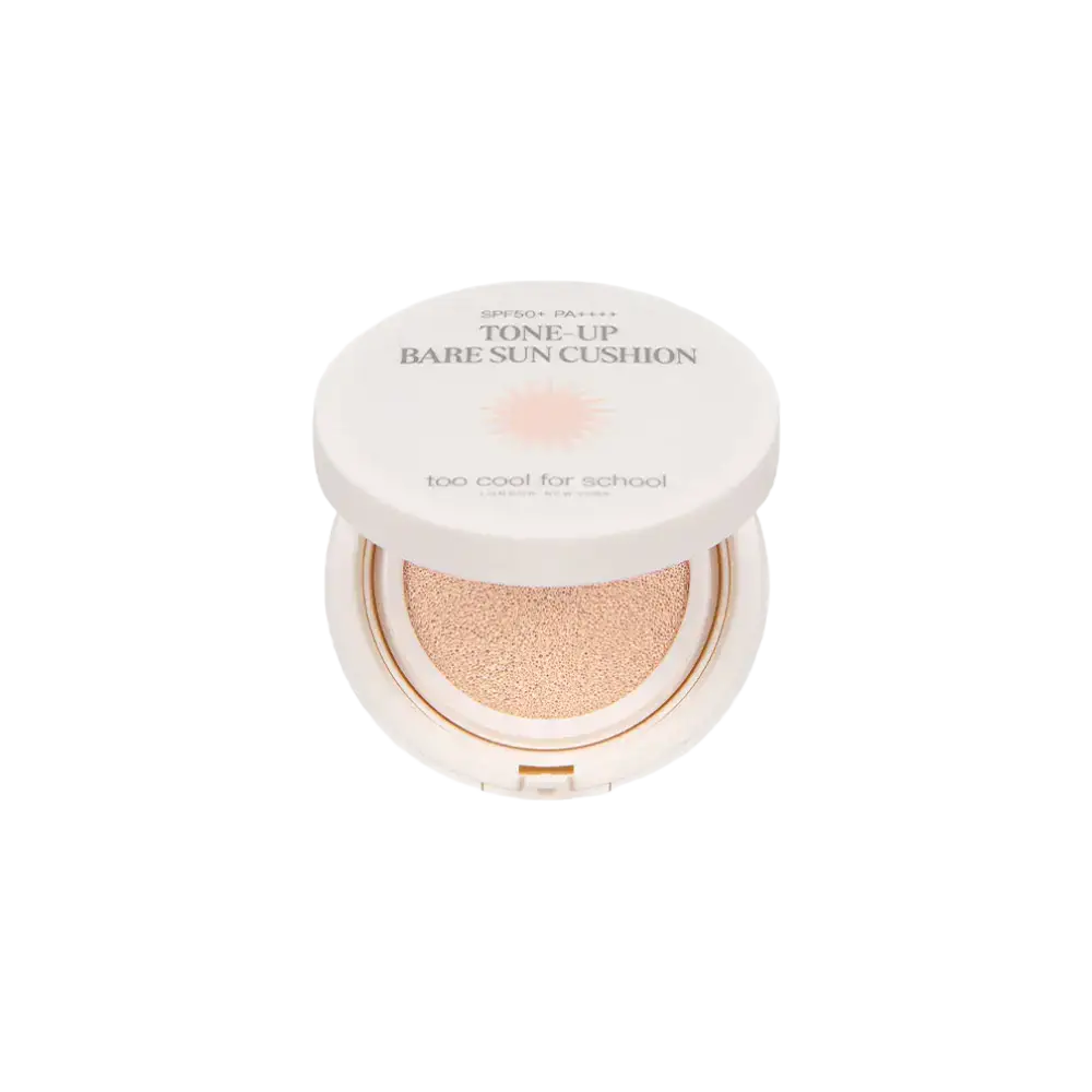 Too Cool For School Tone-Up Bare Sun Cushion SPF 50+