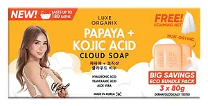 Luxe Organix Papaya + Kojic Acid Cloud Soap