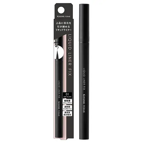 ISEHAN Kiss Me Ferme Liquid Liner Fix 01 Soft Black