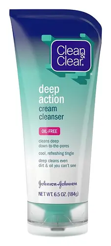 Clean & Clear Oil-Free Deep Action Cream Facial Cleanser