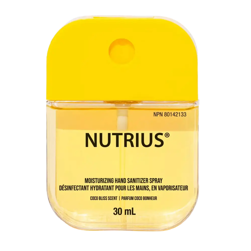 Nutrius Moisturizing Hand Sanitizer Spray Coco Bliss