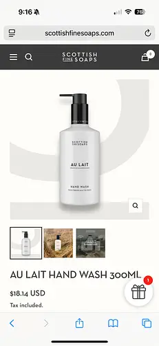 Scottish Fine Soaps Au Lait Hand Wash
